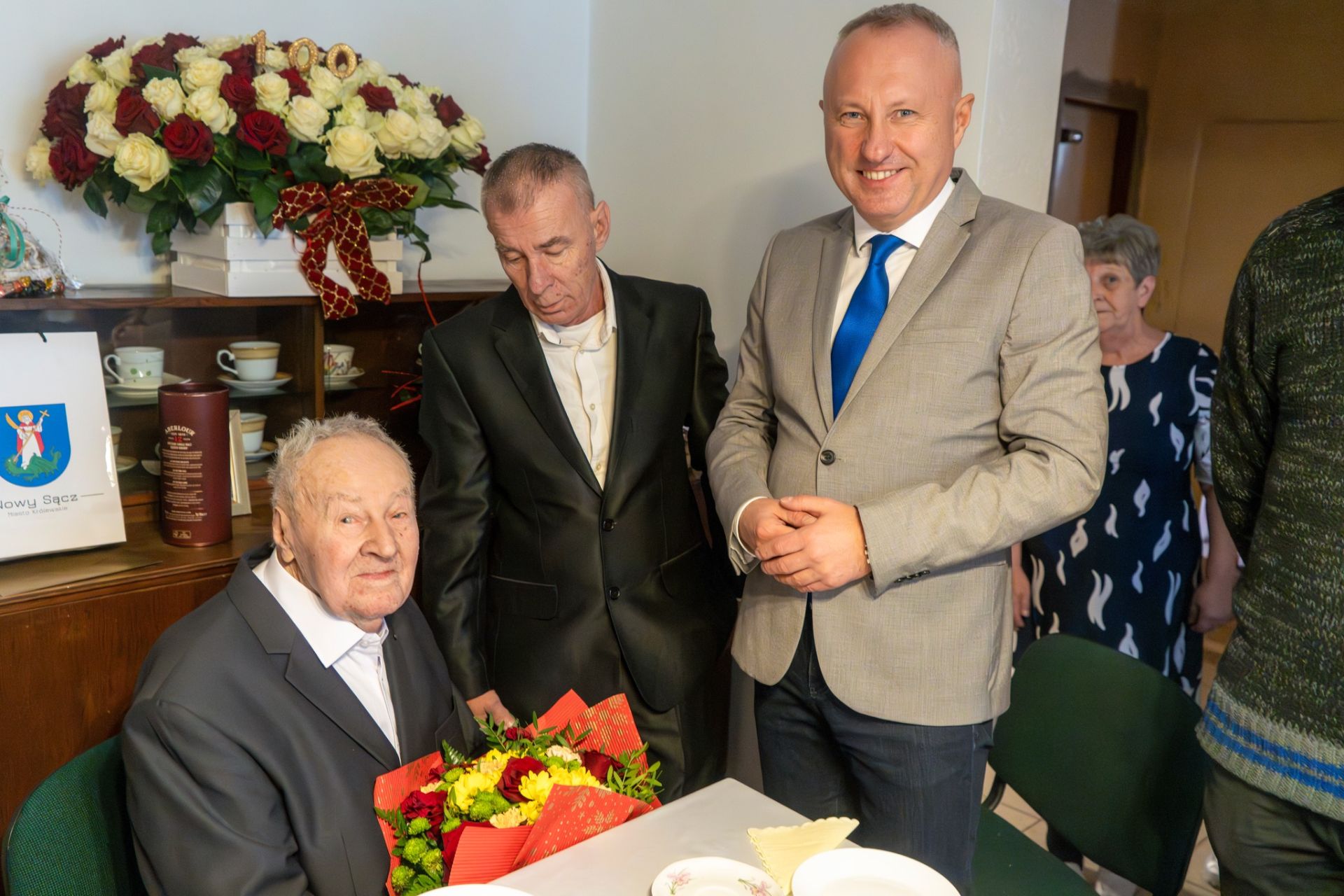 Prezydenta ze stuletmin Marianem Woźniakiem