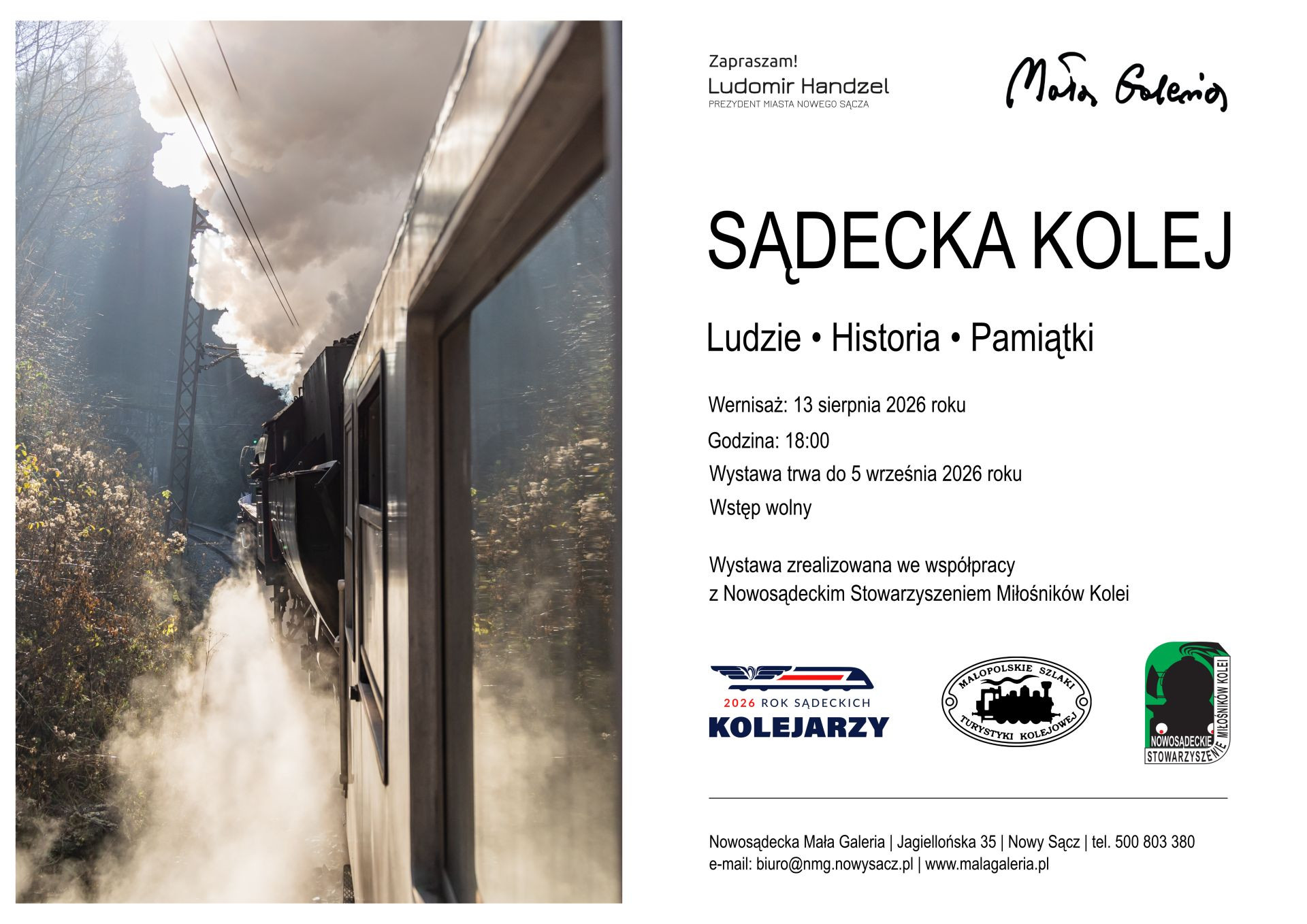 Wernisaż wystawy "Sądecka Kolej. Ludzie. Historia. Pamiątki"